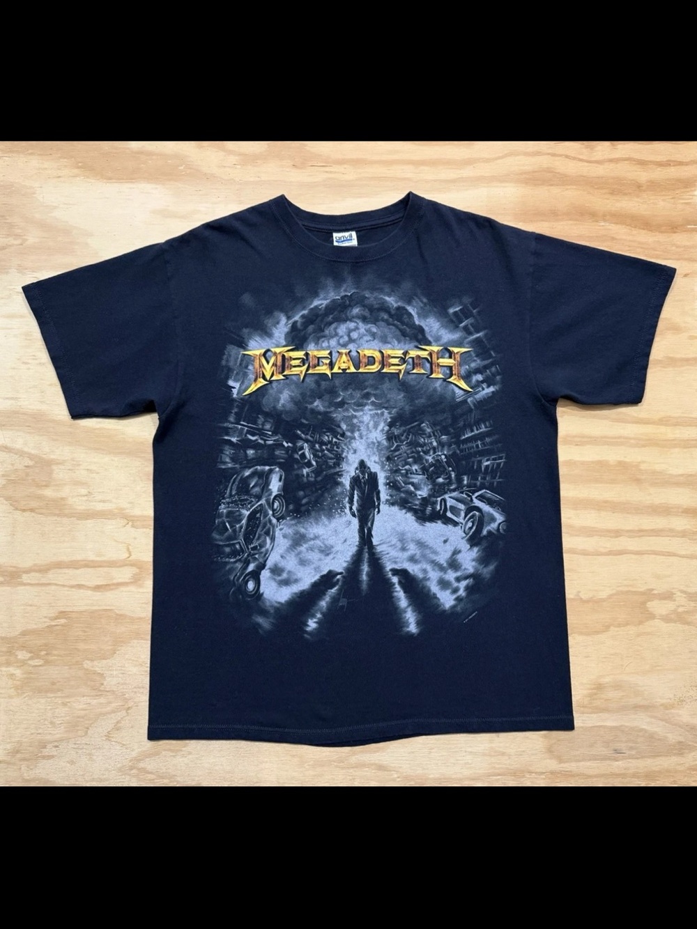 Megadeth 2011 Metal Rock Band Concert Tour T-Shirt Large Anvil